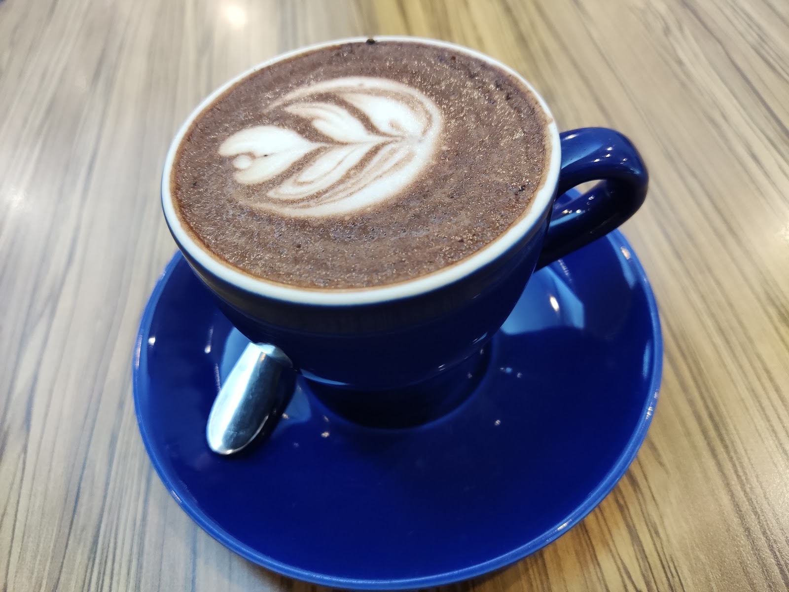 Hot Cappuccino with delicate Latte Art